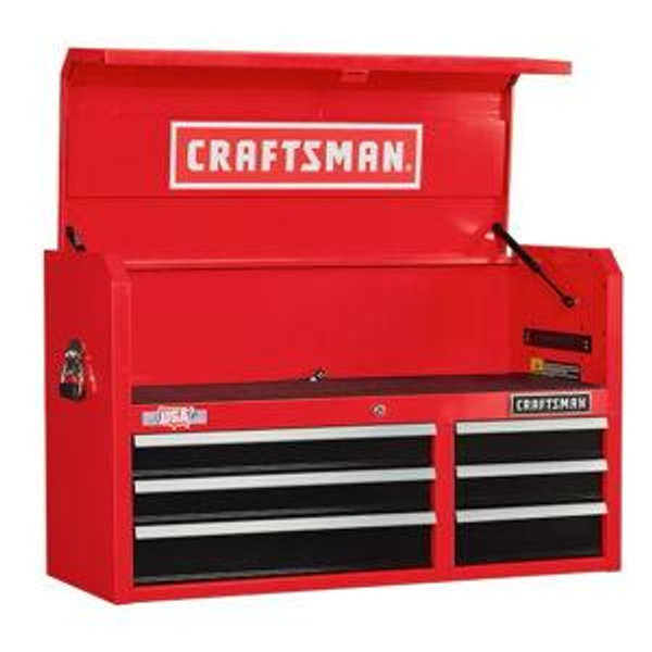 Craftsman S2000 40.5 in. 6 drawer Steel Tool Chest 24.5 in. H X 16 in. D