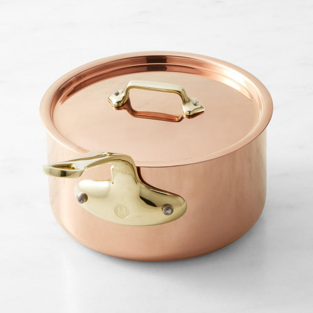 Mauviel M'250 Copper B Saucepan, 2-Qt.