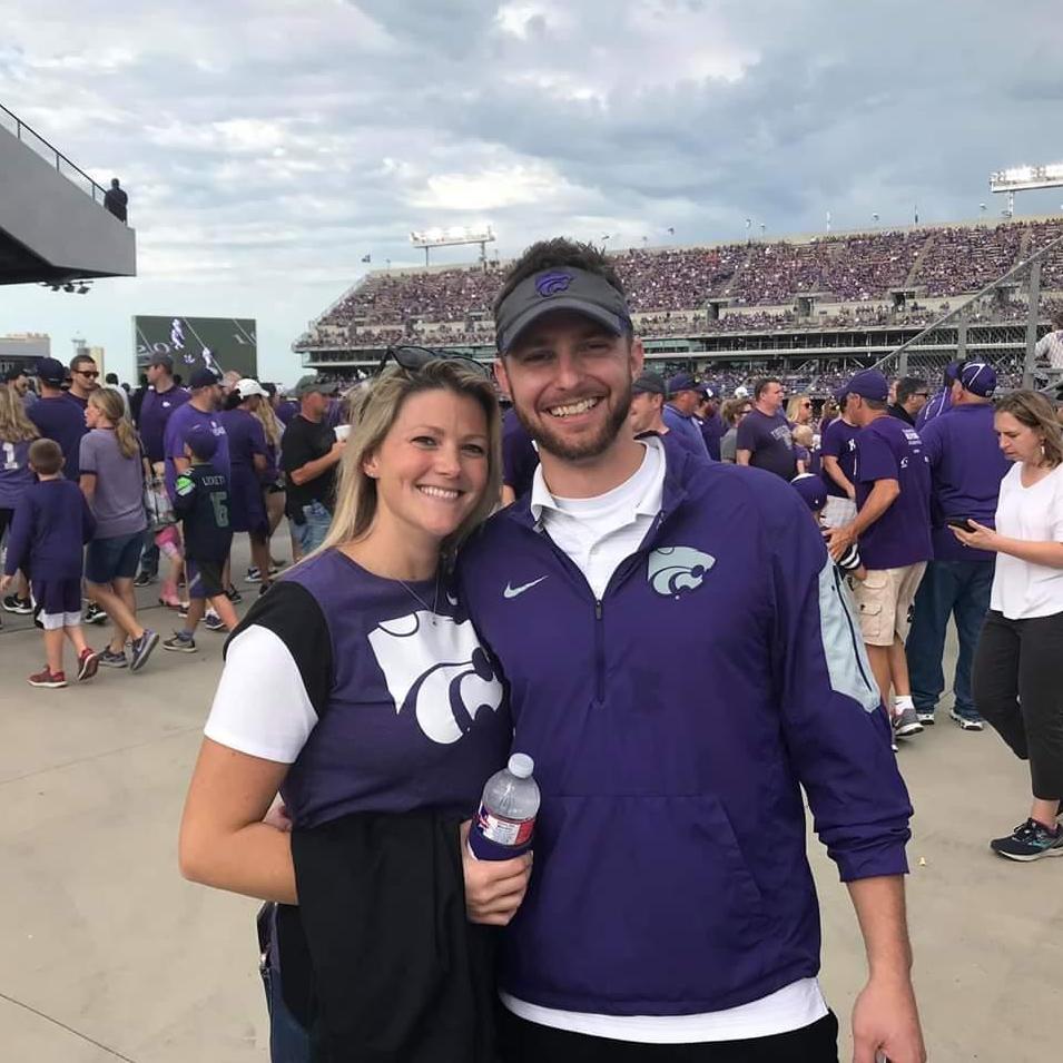 Jamie's first K-State football game.