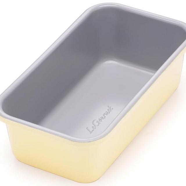 LeGourmet Nonstick Bread Loaf Pan 9 X 5 Inch, Ceramic Coating, Non-Toxic, Rust Resistant Aluminized Steel, Perfect 1 lb Baking Dish for Meatloaf, Pound Cake & Brownie - Butter