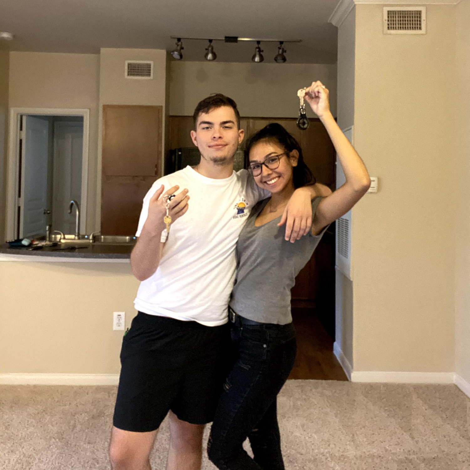 Our first apartment together, August 2020