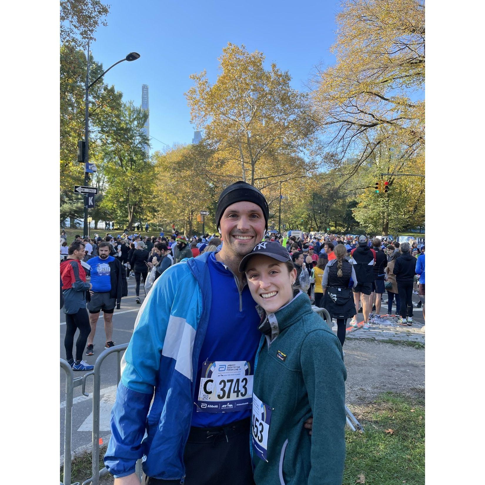 NYC - November 2021 - Running the 5k the day before the NYC Marathon