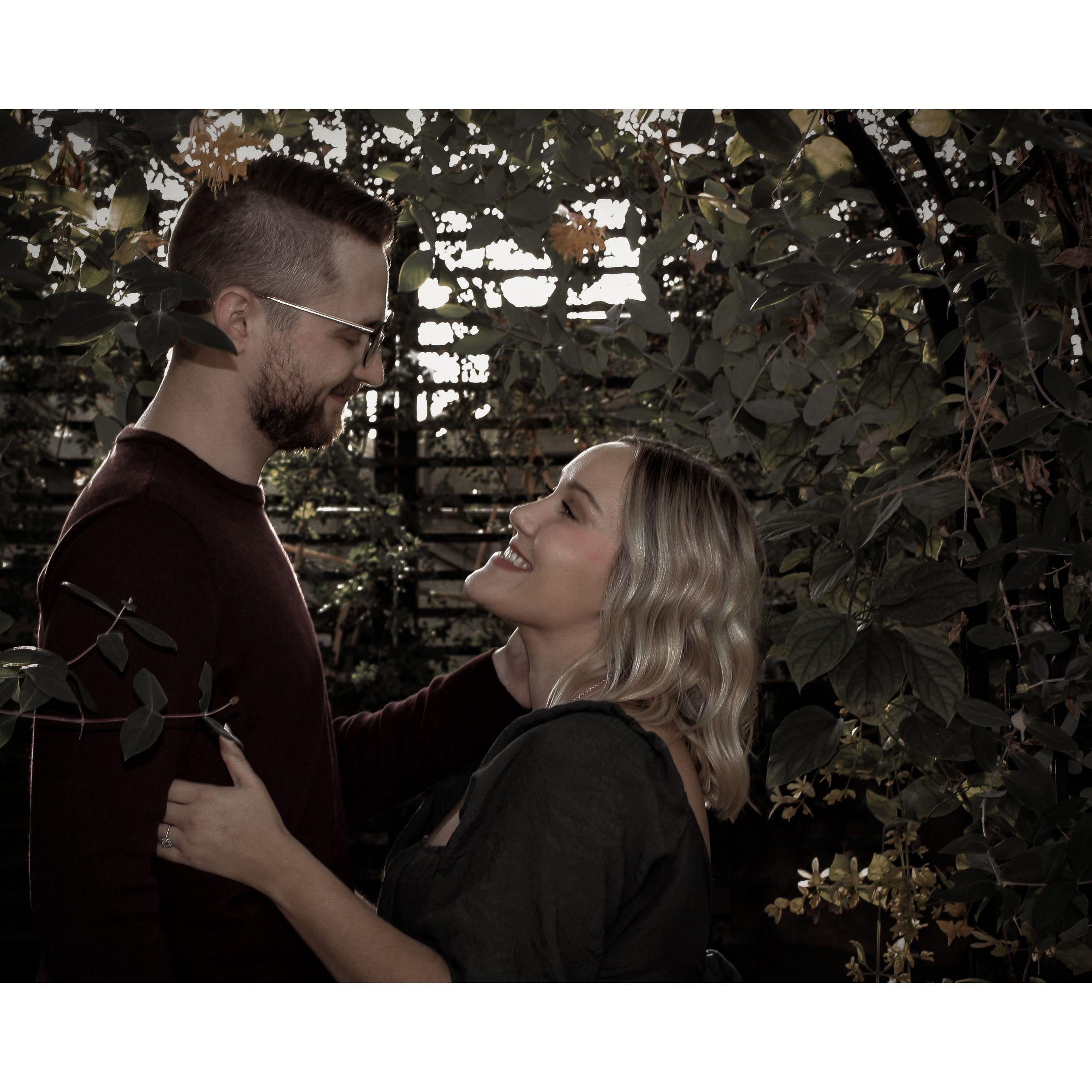 Engagement photo taken in Milwaukee, WI by Taylor Olsen & edited by Ash. November 2022