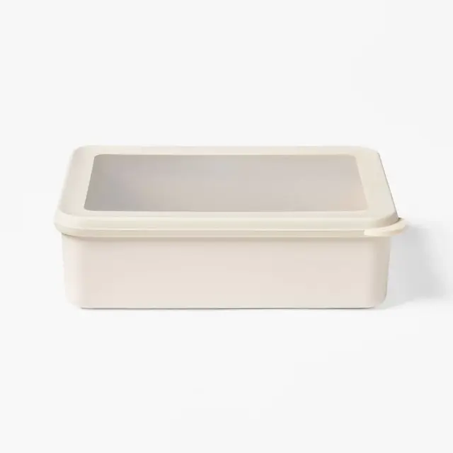6c Plastic Food Storage Container Cream - Figmint™: BPA-Free, Recycled PET, Dishwasher & Microwave Safe