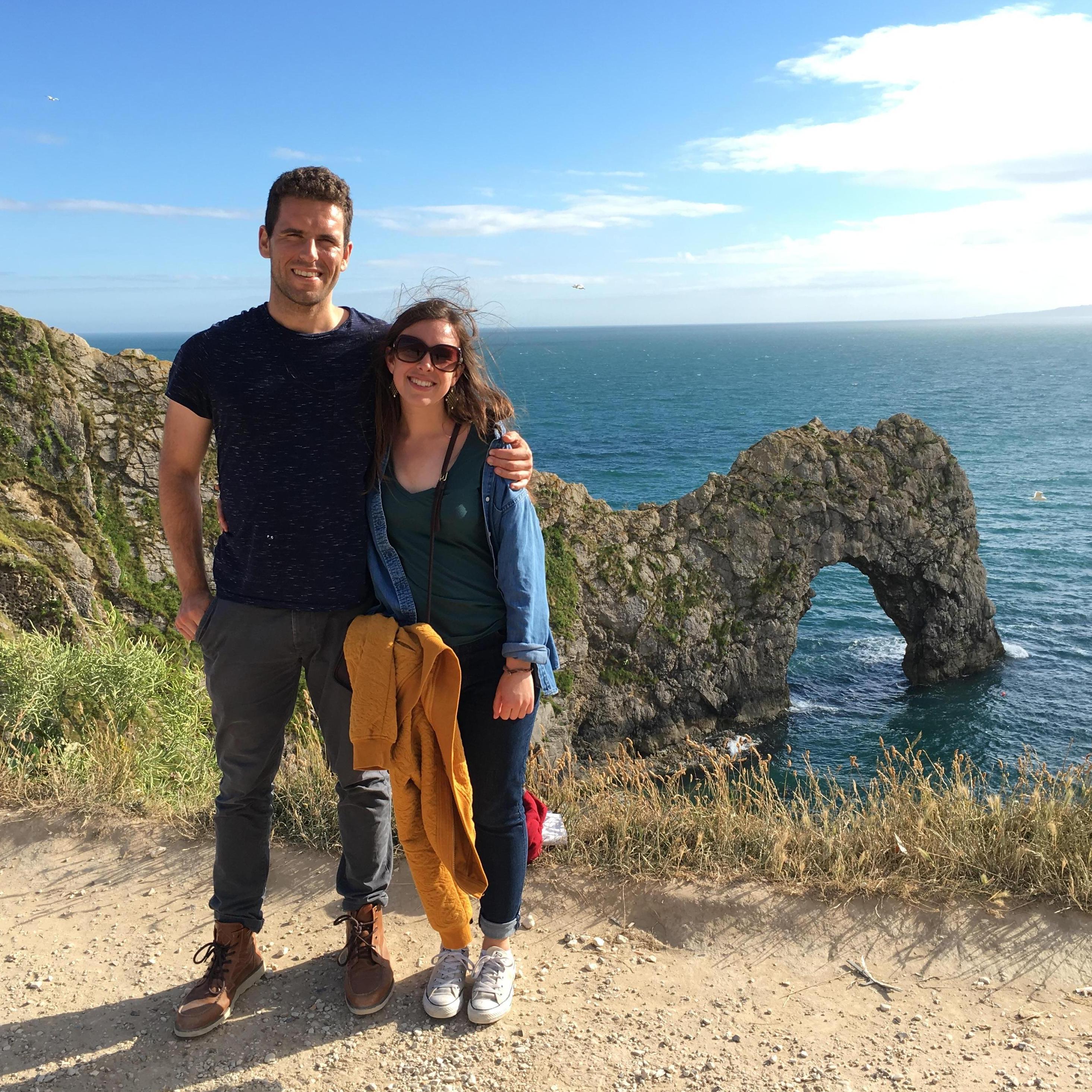 At one of our favorite spots in Dorset, the Durdle Door