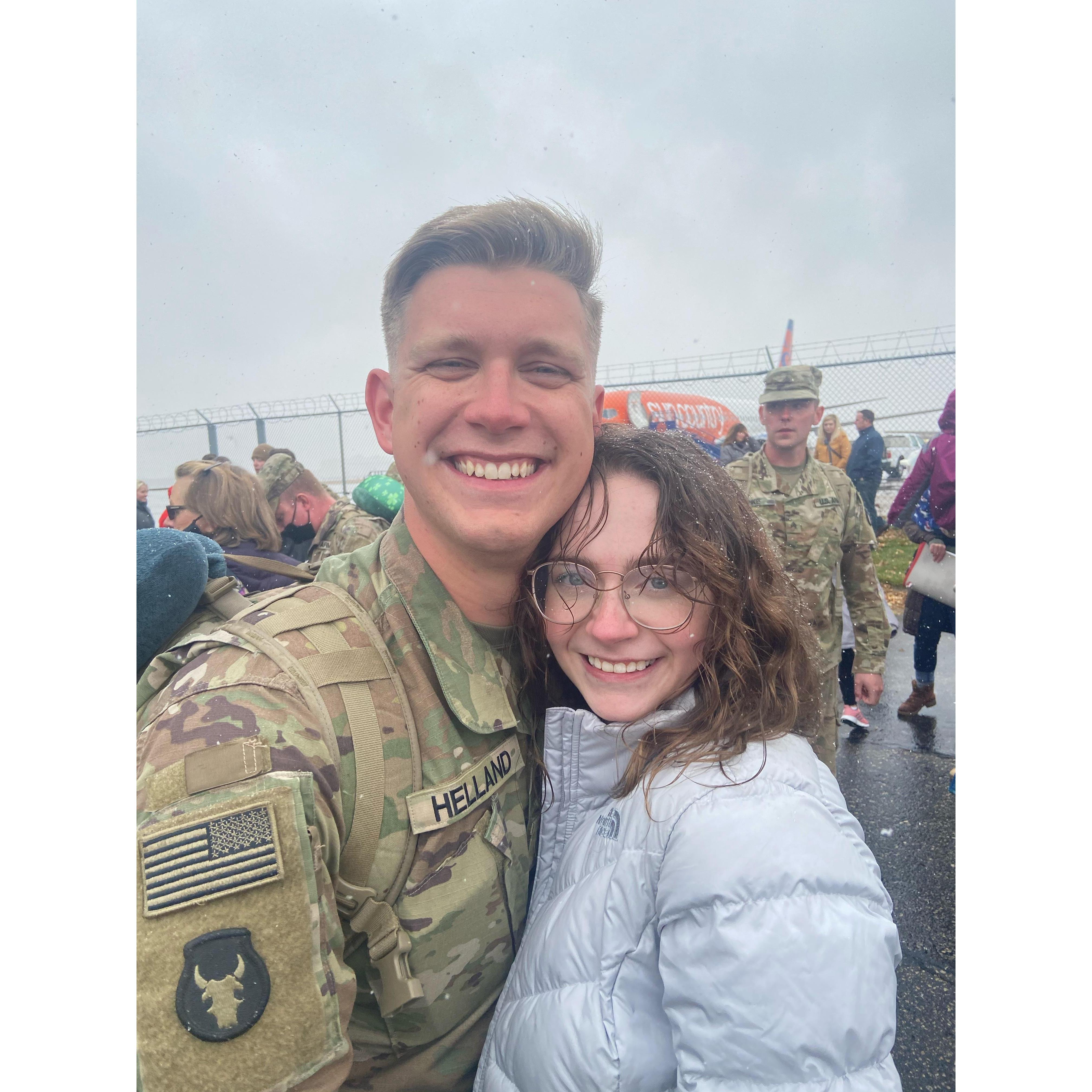 Kyle's deployment homecoming