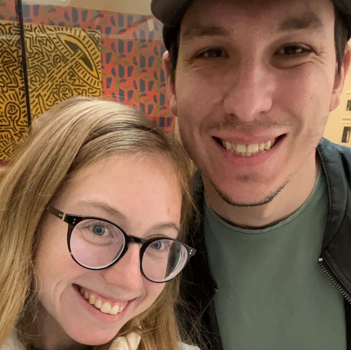 Checking out the Natural History and Art Museum in Pittsburgh on one of Mike's first trips to visit Kennedy while she was in graduate school.