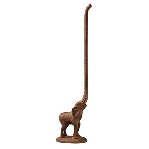 Art & Artifact Elephant Paper Towel/Toilet Paper Holder - Cast Iron Countertop or Floor Standing Paper Product Roll Dispenser