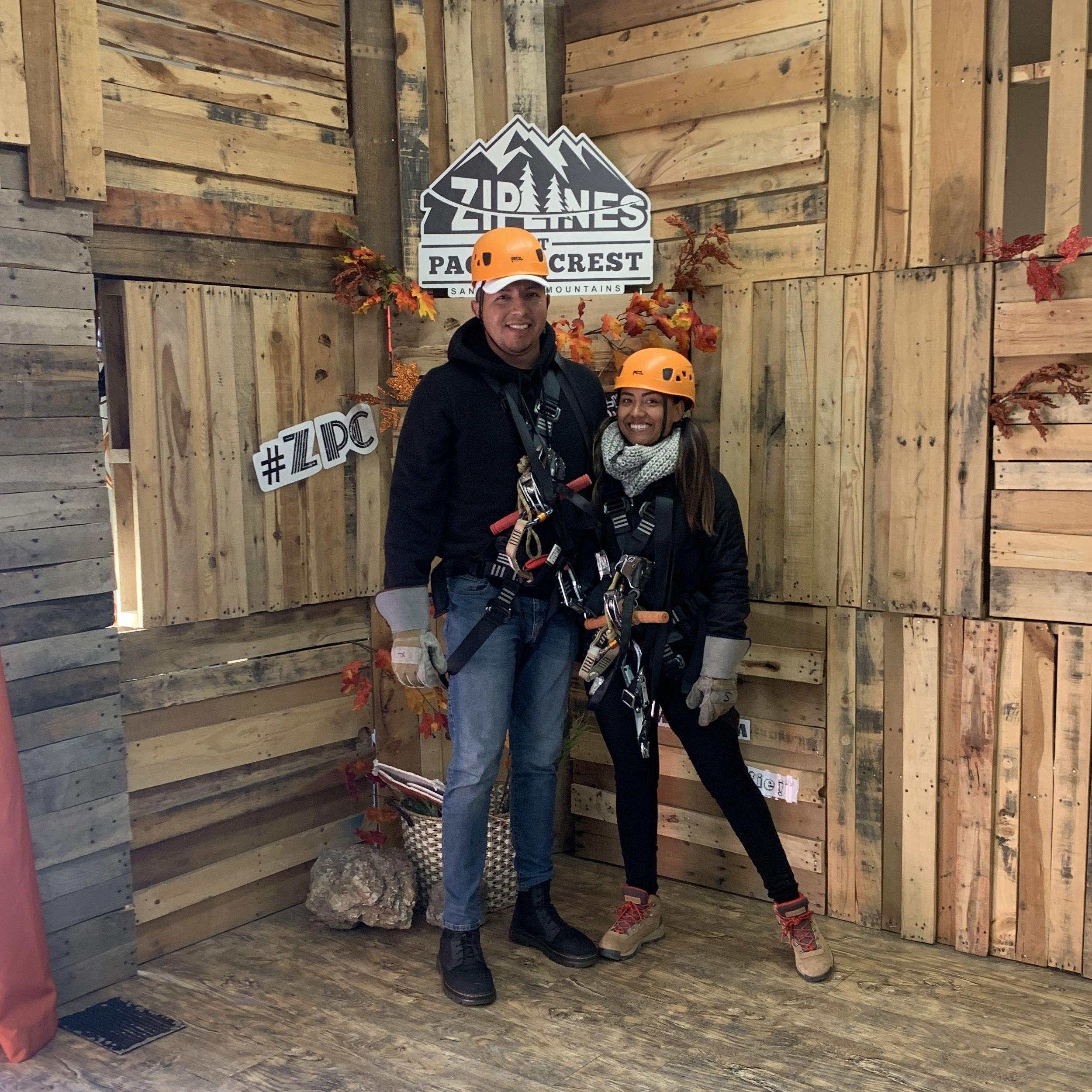 Zip Lining in Wrightwood