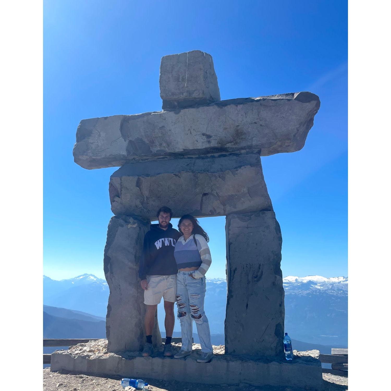 At the top of Whistler Blackcomb in 2022.