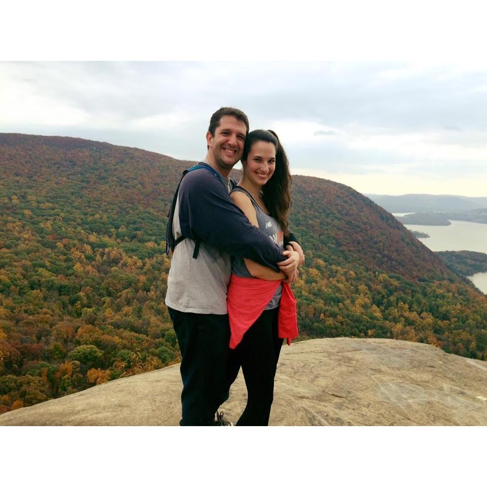 Prom pose while hiking Breakneck Ridge.