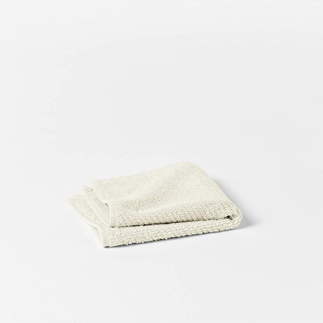 Coyuchi Air Weight Organic Wash Cloth, 6 Piece Set, Undyed