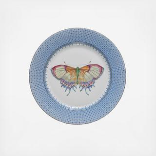 Cornflower Blue Lace Dessert Plate