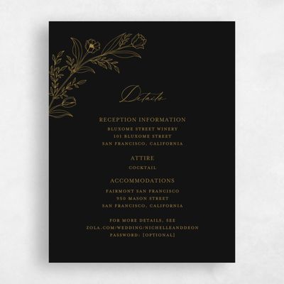 Black Wedding Enclosure - Seraphine