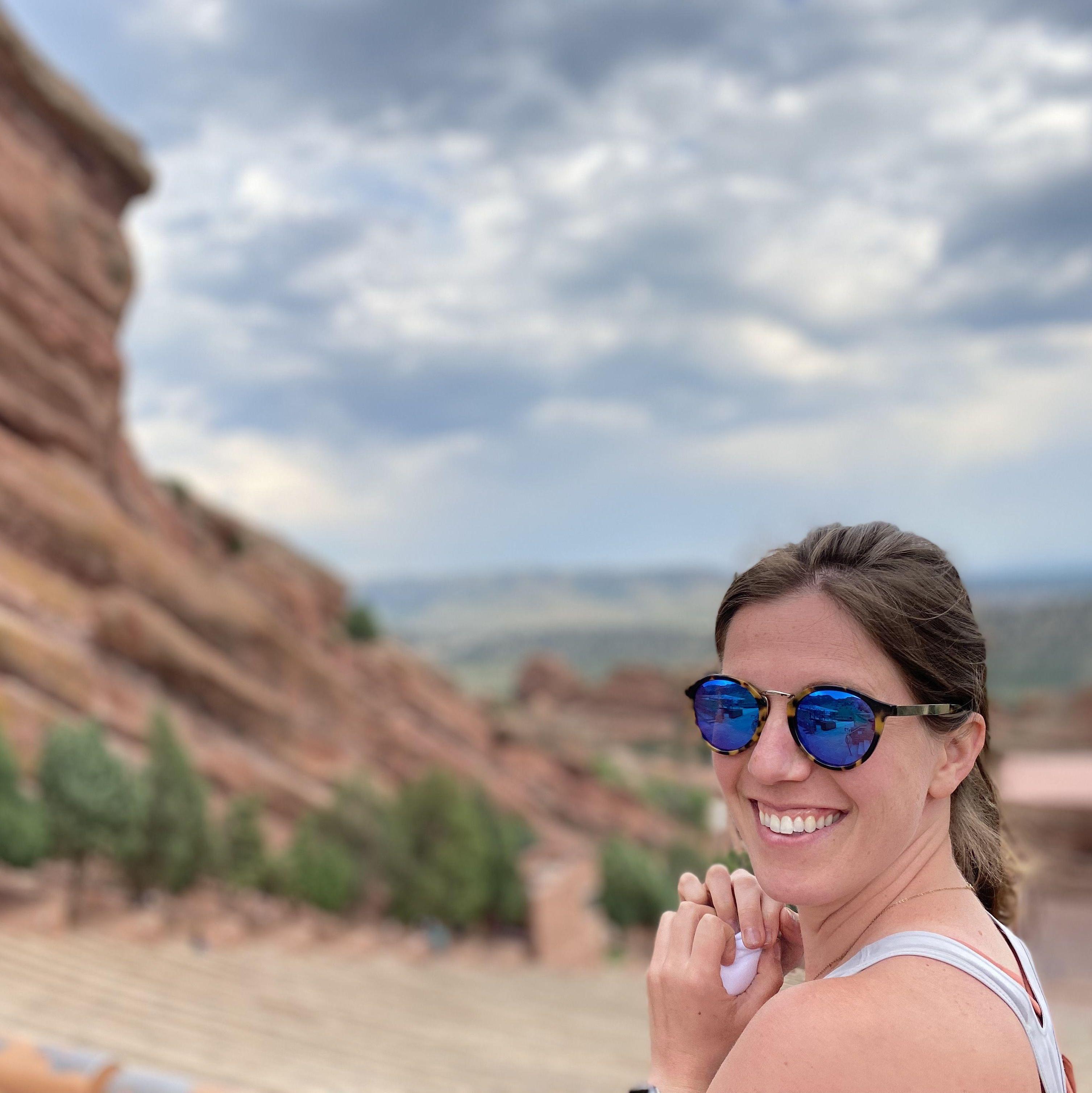 Jordan's 1st Picture of Colleen (at Red Rocks)
