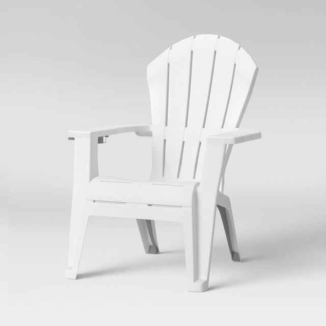 Deluxe RealComfort Outdoor Adirondack Chair White - Adams Manufacturing
