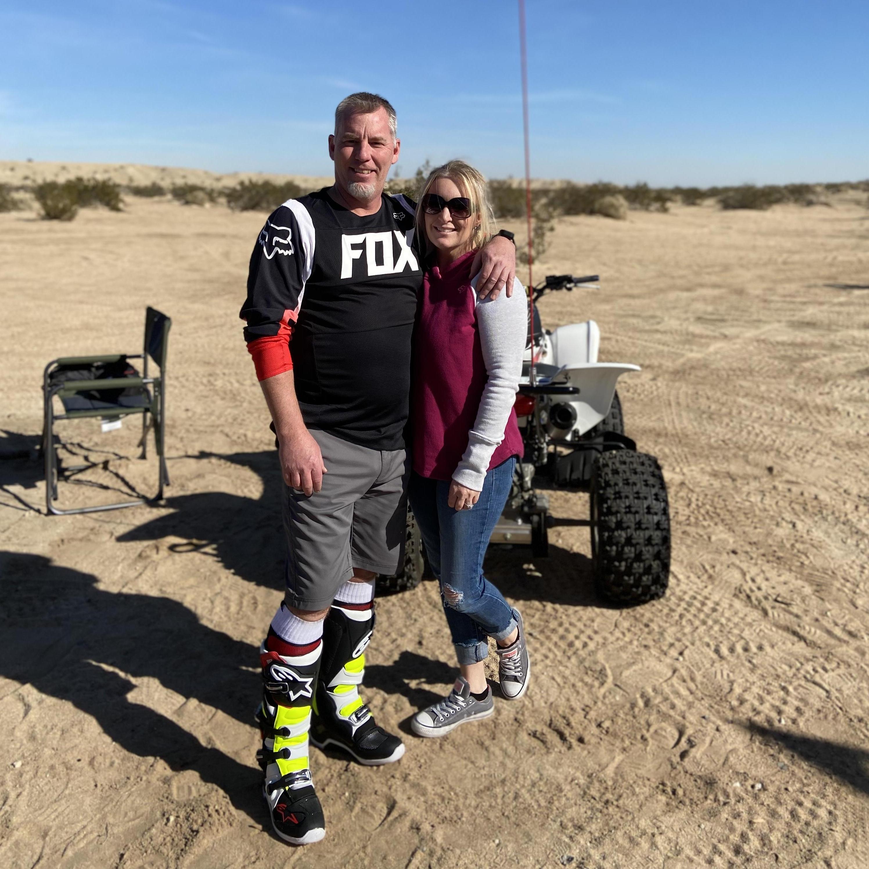 Partners in crime! Ocotillo OHV area.