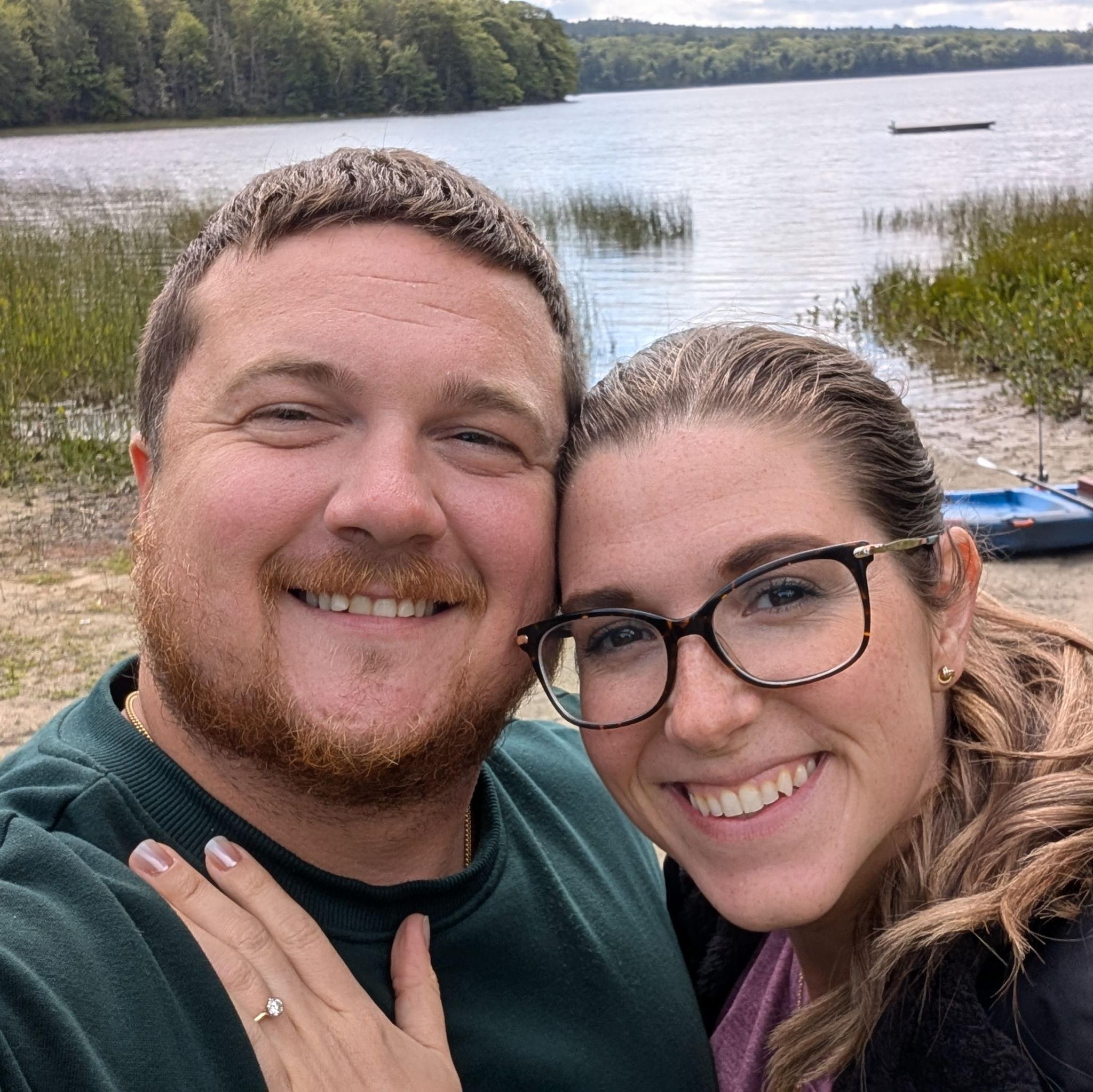 This was where Andrew planned to propose originally; right in front of where we was baptized at Camp Winniaugamauk!