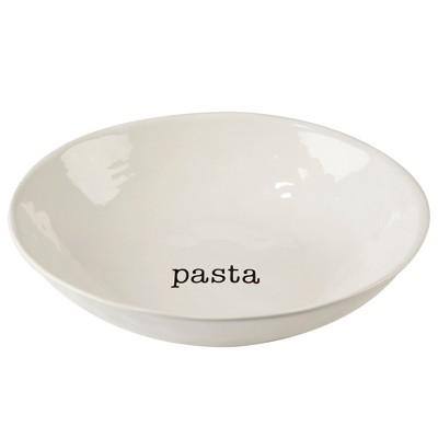 It's Just Words Ceramic Serving Bowl 120oz - White
