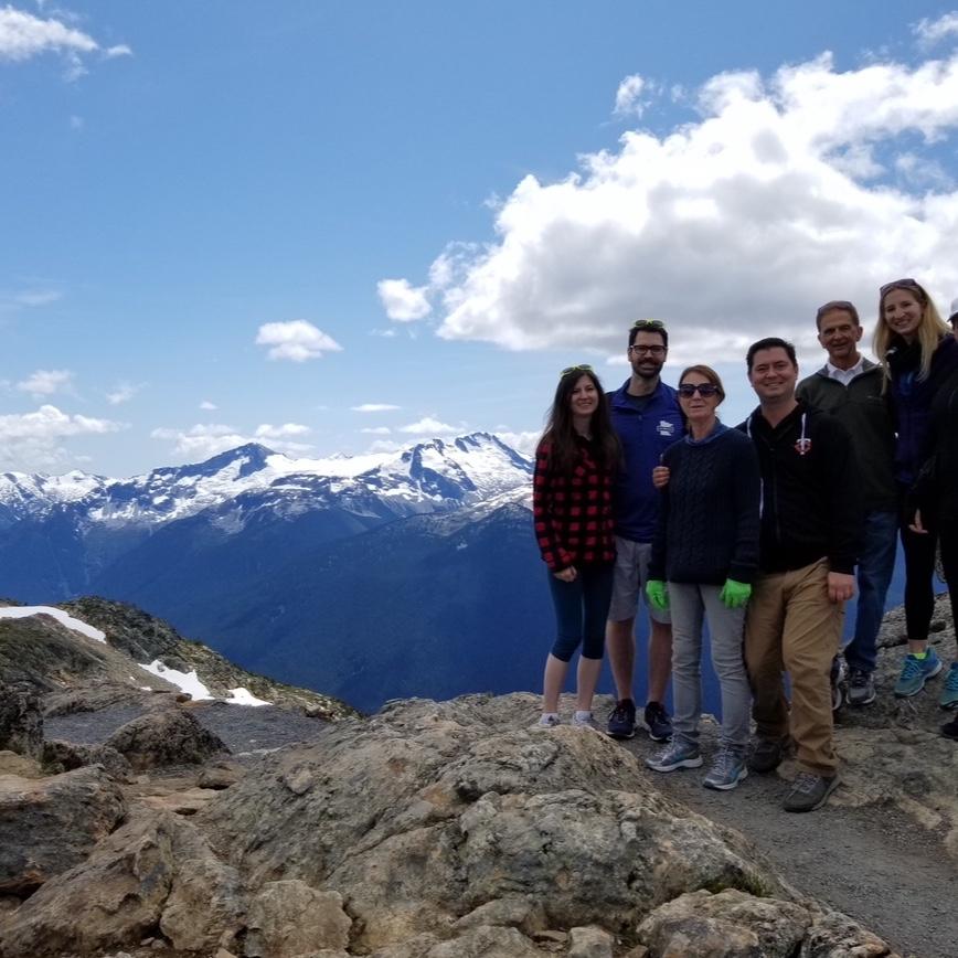 Ashley’s family in Whistler, BC, Canada.