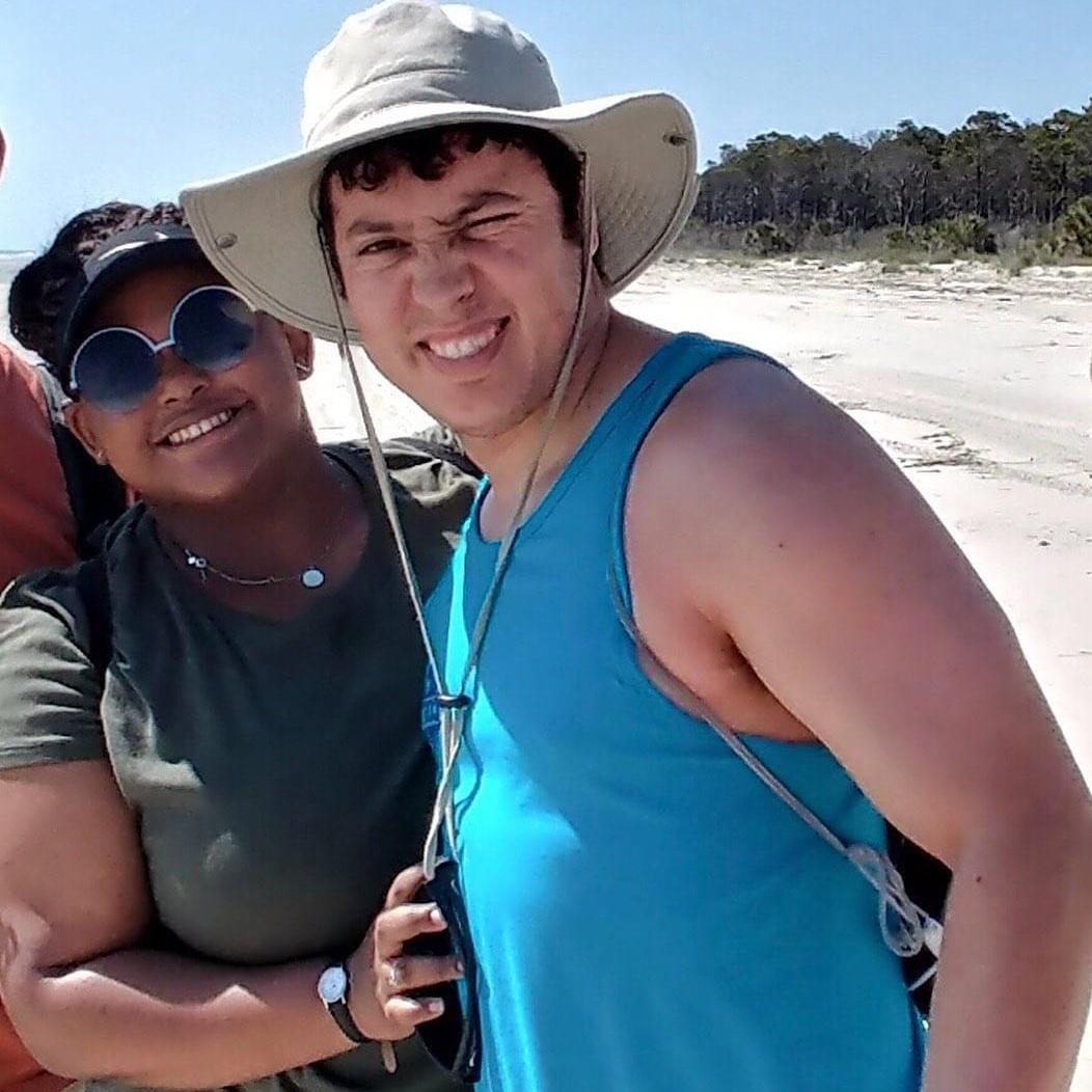 One of Kiki's first trips to Savannah. Here they were visiting Wassaw Island where they collected seashells.