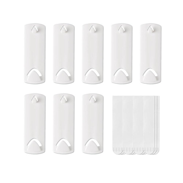 Picture Hangers for Sawtooth/Wire Back Frames, 8 Sawtooth Picture Hangers/Wire Back Hangers, 12 Large Removable Adhesive Strips, Damage Free Picture Hanging Hooks Heavy Duty, No Nails Picture Hooks