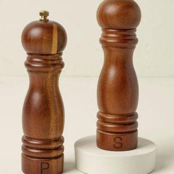Wood Salt & Pepper Grinder Set