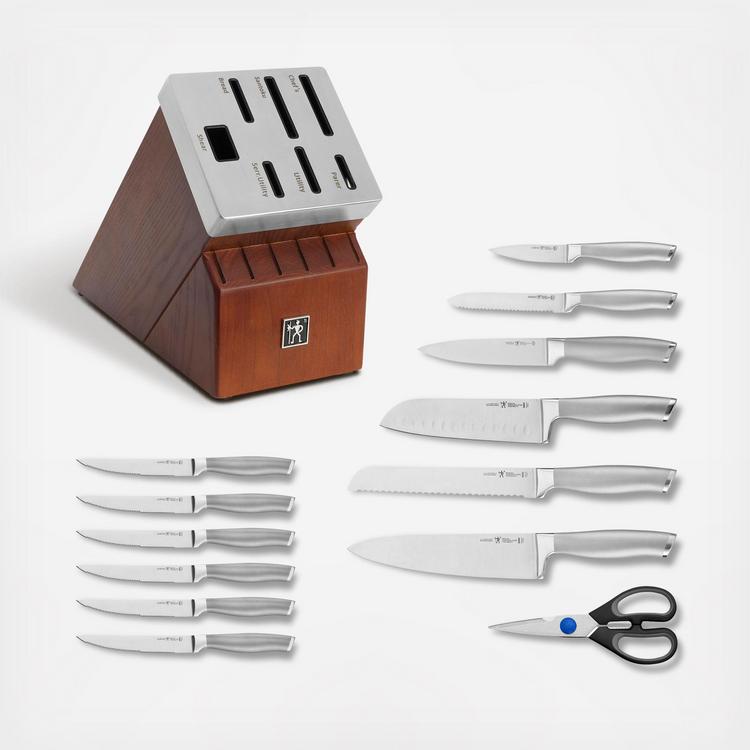 Henckels, Modernist 14-Piece Self-Sharpening Knife Block Set | Zola