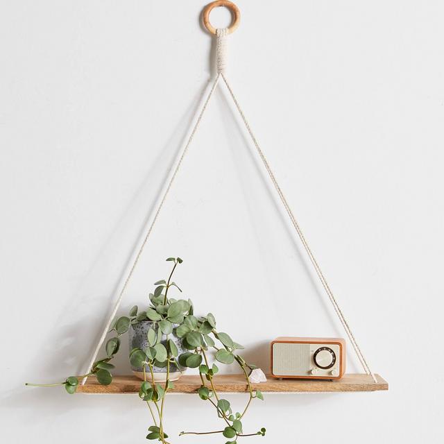 Elie Macramé Hanging Shelf