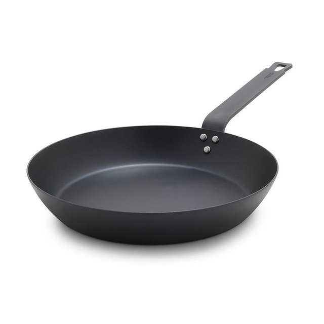 GreenPan x Bobby Flay 12" Carbon Steel Frying Pan Skillet, Pre-Seasoned Ready to Use, Nontoxic, PFAS-Free, Induction Compatible, High Heat & Oven Safe Durable Cookware, Cast Iron Alternative