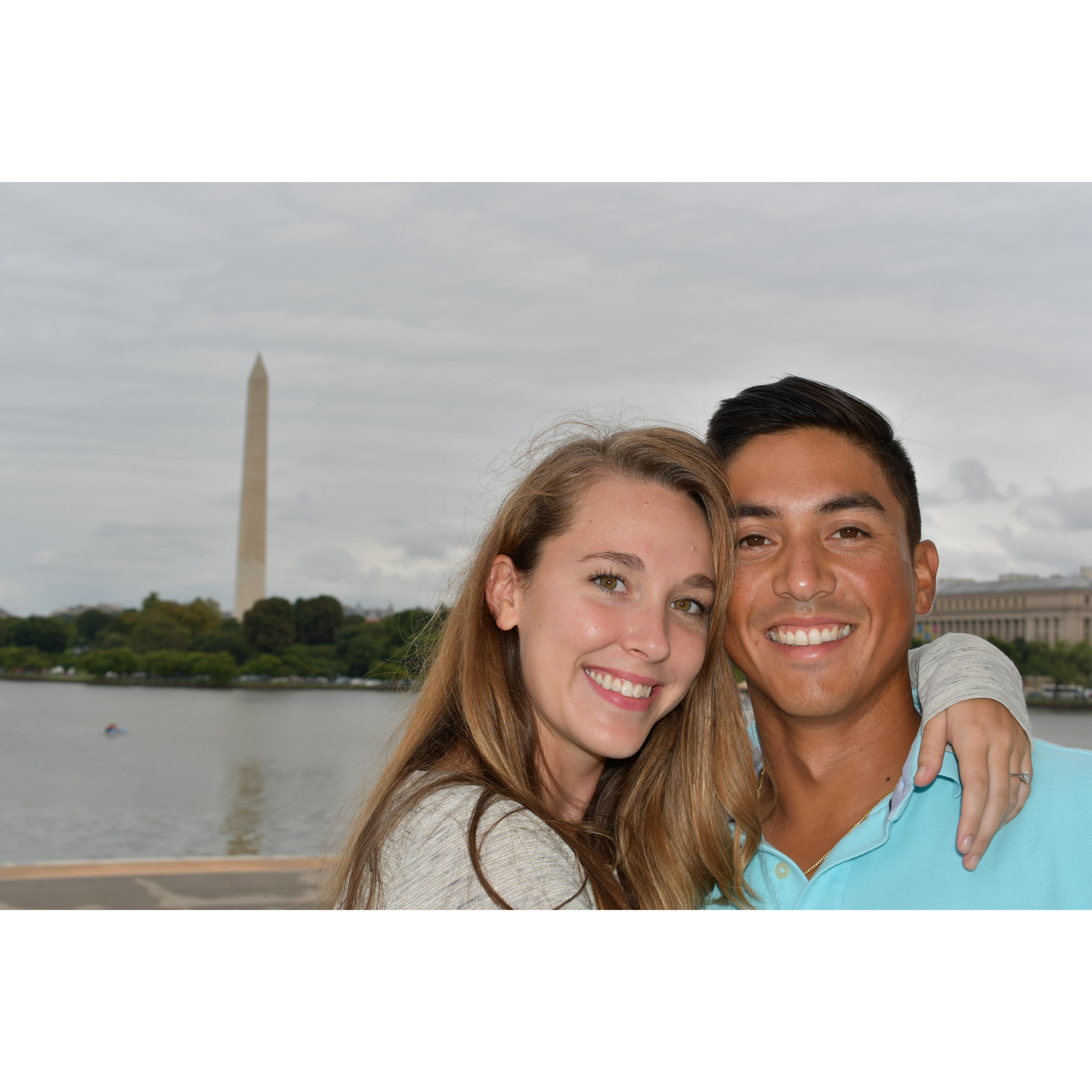 Much like the Washington Monument, our love is strong, timeless, and symbolic of freedom.