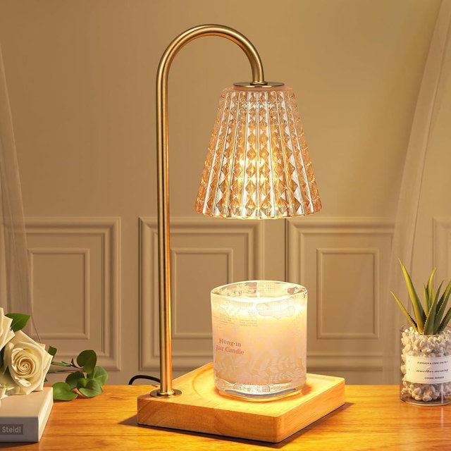 Candle Warmer Lamp with Timer-Dimmable Candle Warmer, Gifts for mom,House Warming Gifts New Home Bedroom Decor,Wax Warmer for Scented Wax Jar Candles,Valentines Day Gifts