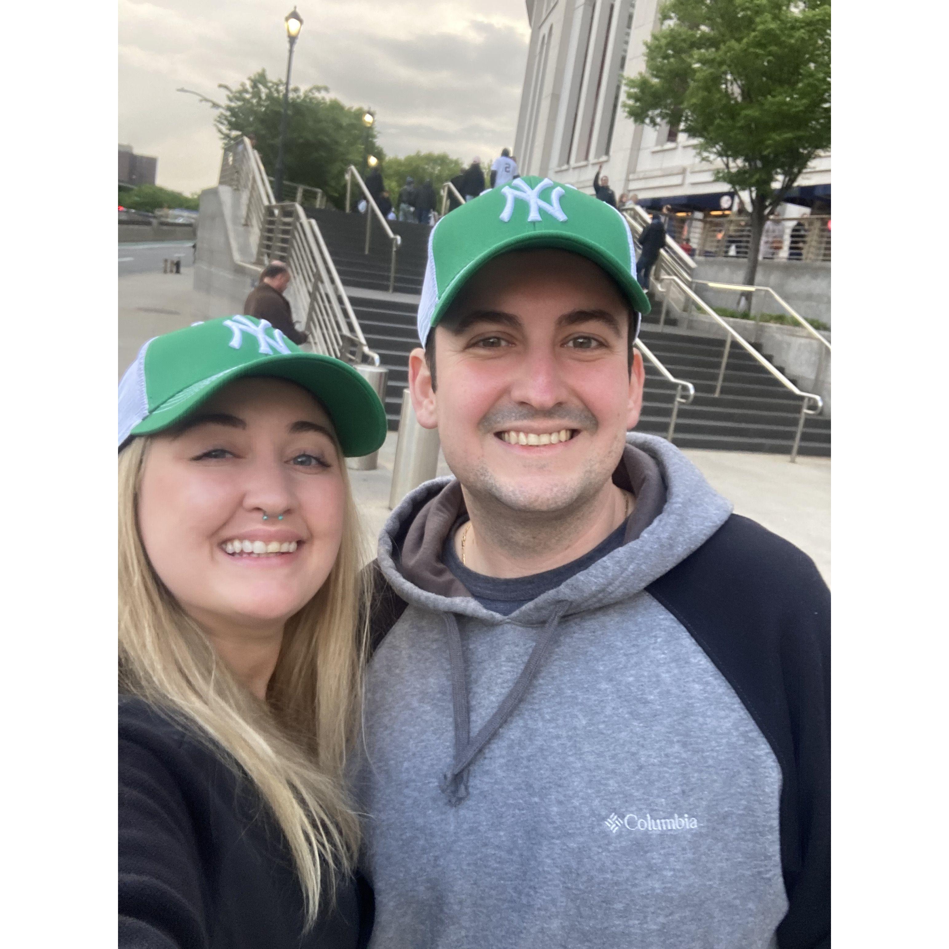 1st Yankee game together