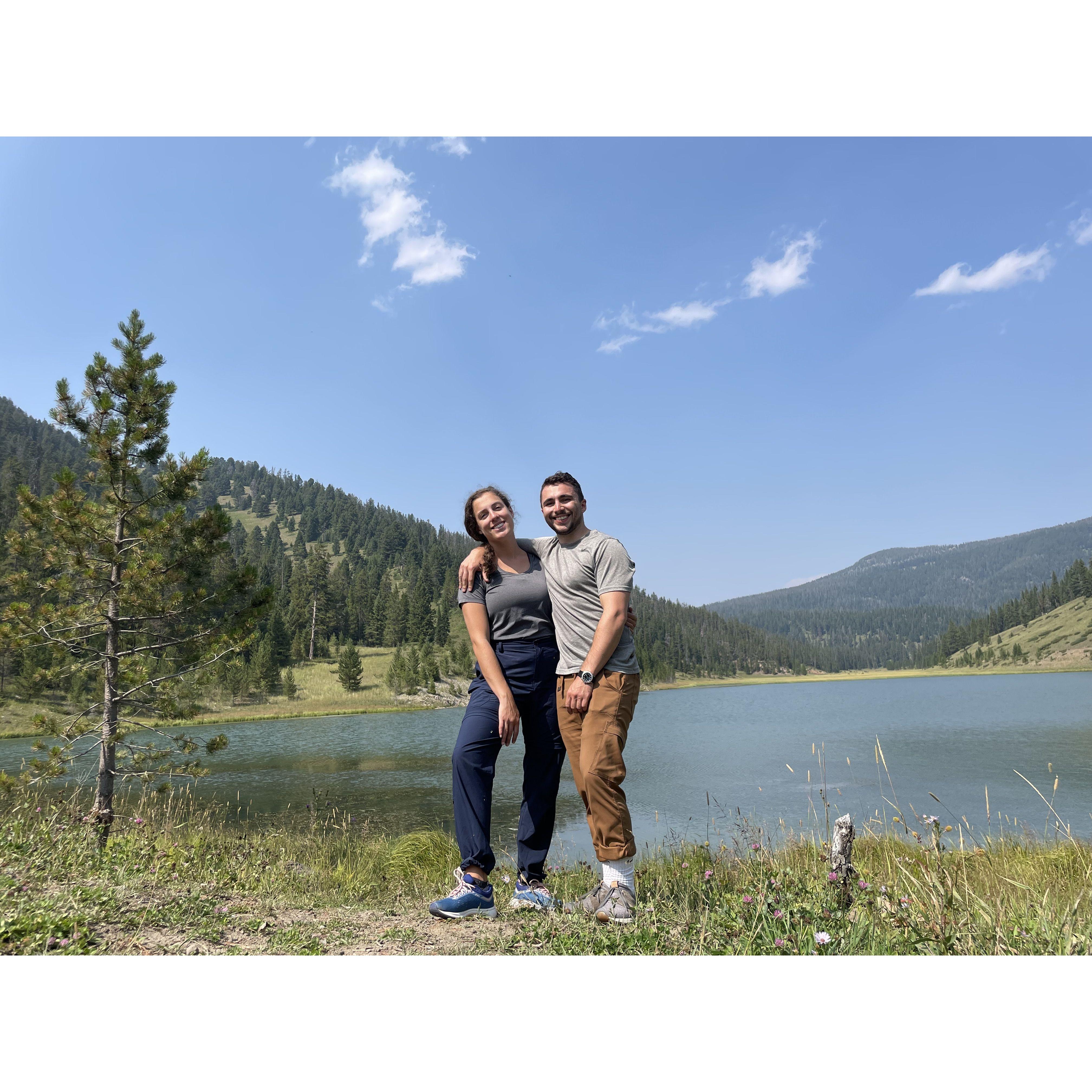 Biked to an alpine lake in Montana, August 2021