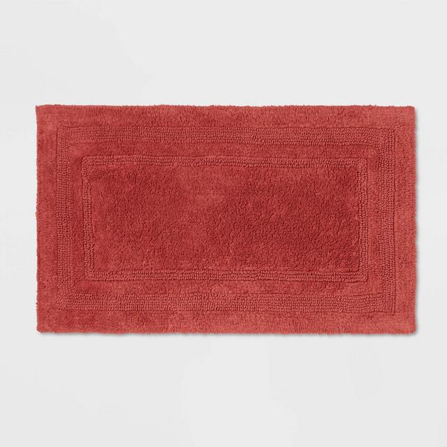 20"x34" Performance Cotton Reversible Bath Rug Deep Red - Threshold™