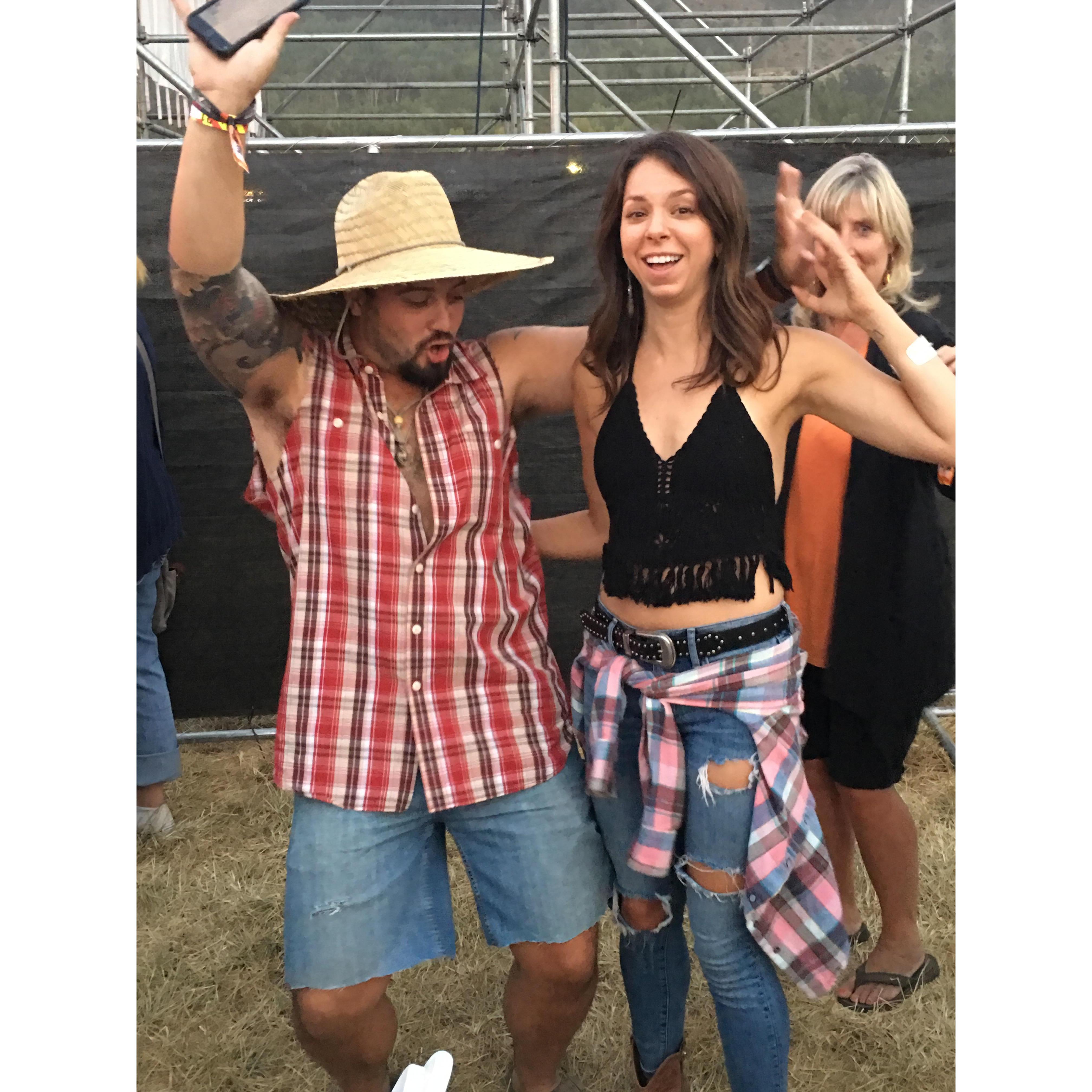 Brooks' first and last country music festival