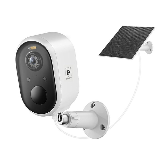Solar Security Camera Outdoor Wireless, 2K Color Night Vision, Battery Powered PIR Motion Detection,2.4GHz WiFi Cameras for Home Surveillance, Light and Sound Alarm, 2-Way Audio