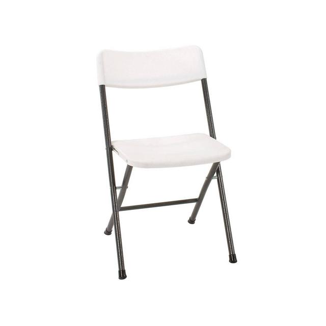 4pk Resin Folding Chair with Molded Seat White Speckle - Room & Joy
