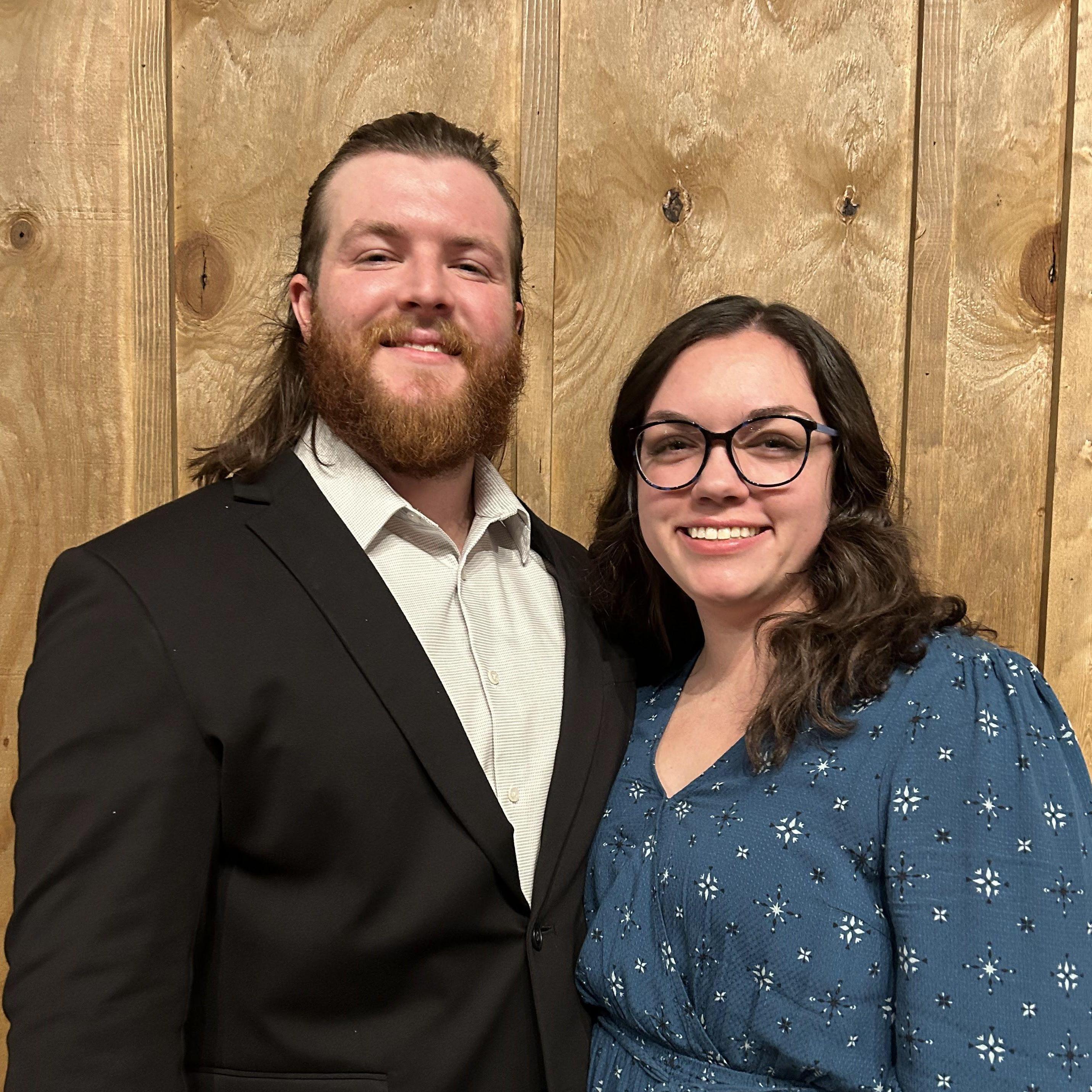 At our first wedding together!