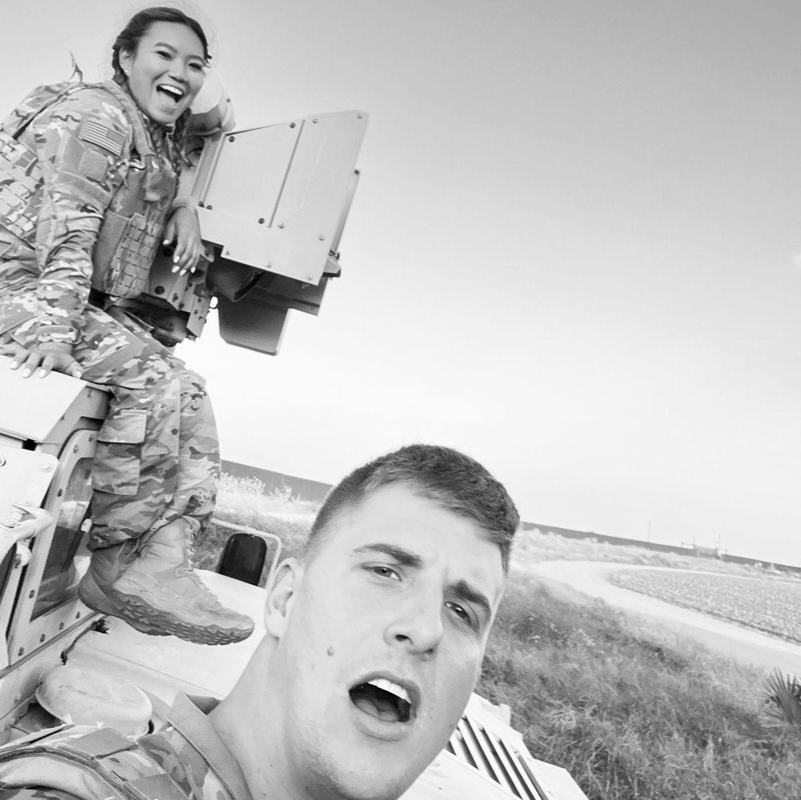 First time working together at the border 🎖️ April 2022
