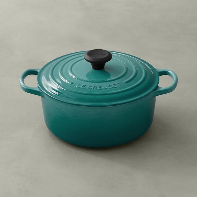 Le Creuset Signature Cast-Iron Round Dutch Oven, 4 1/2-Qt., Caribbean