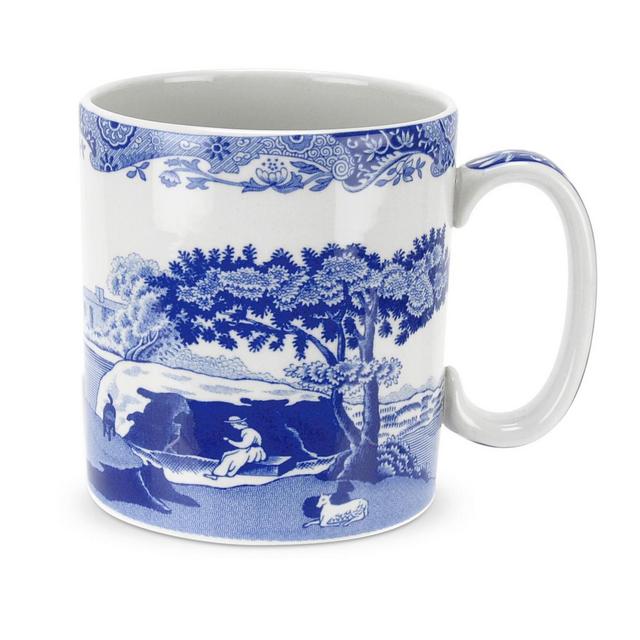 Spode Blue Italian Set of 4 9 oz Mugs