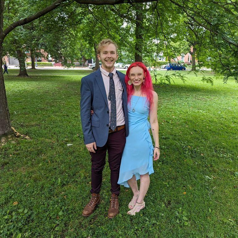 Us at Michael and Abbey's wedding (love y'all!)