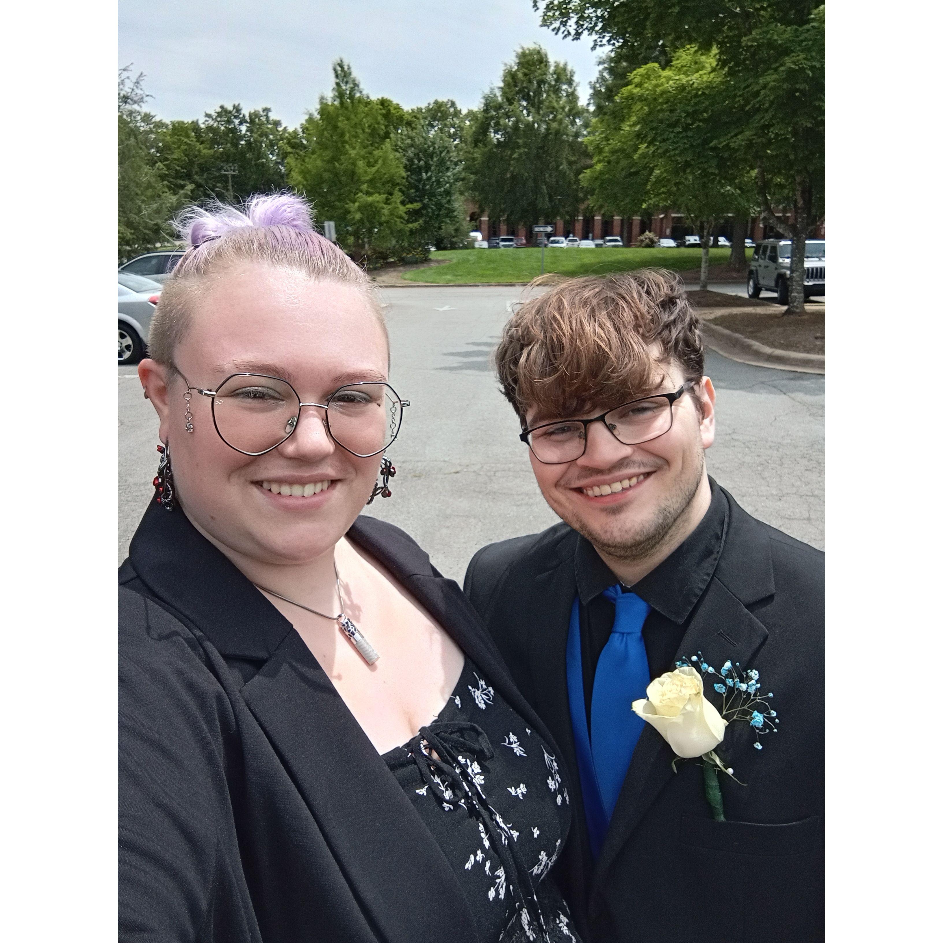 Right before Jays wedding reception