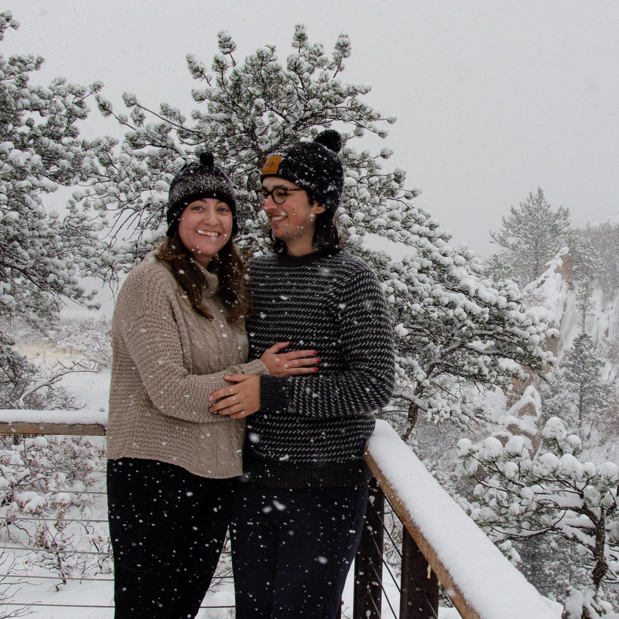 We got really luck when we set out to get our engagement photos taken at Roxborough State Park in Colorado. It was beautiful that day!