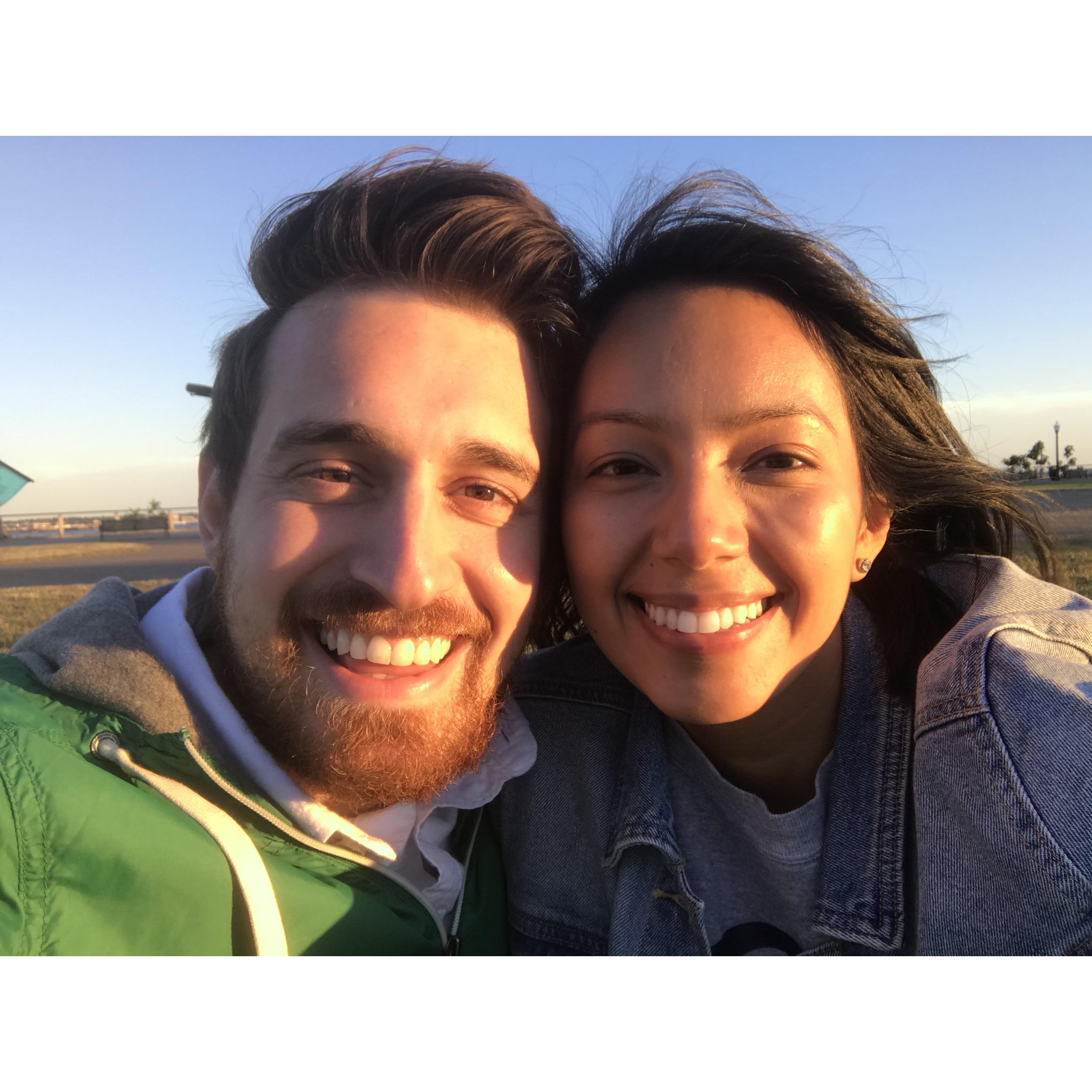 Picnicking at Liberty State Park, NJ