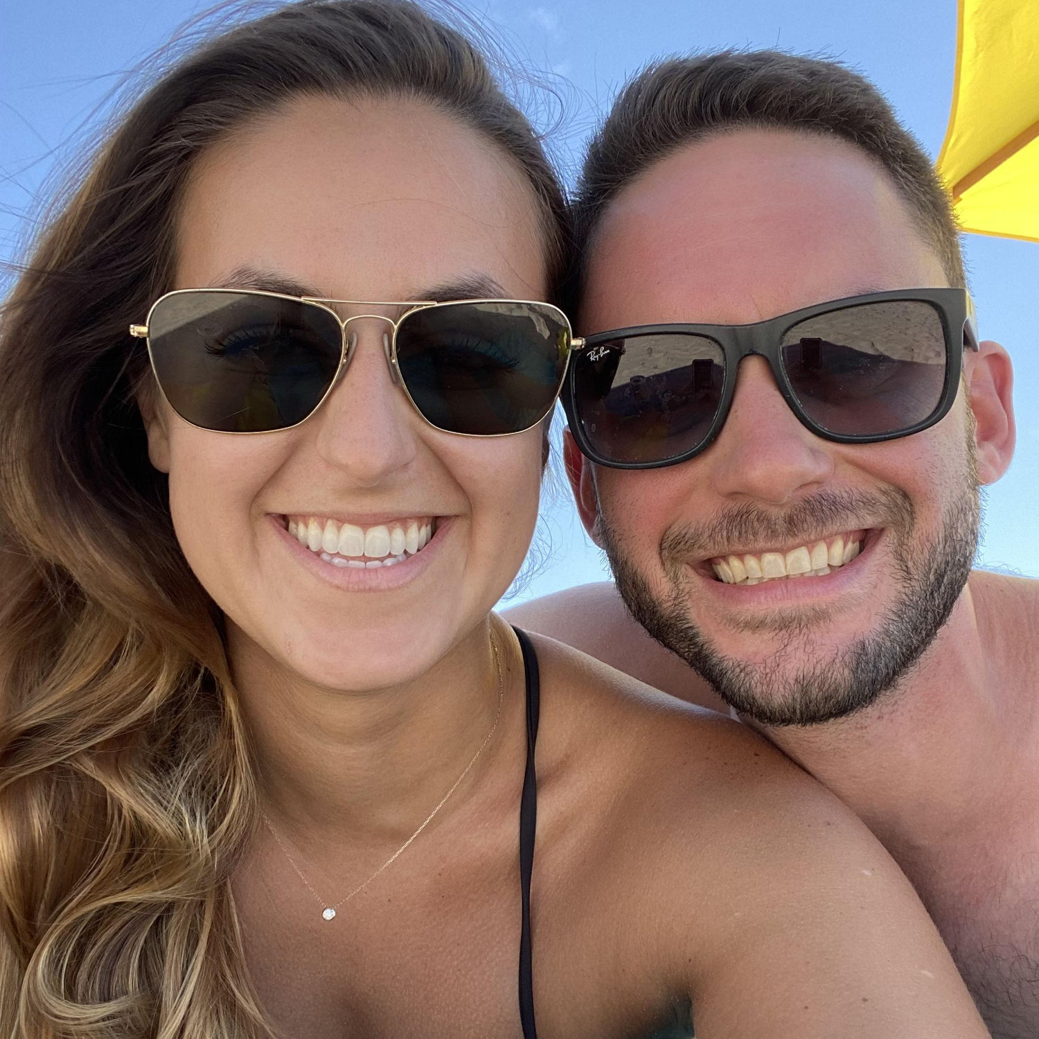 First selfie together! Down the shore, Ocean City, NJ, August 2021.
