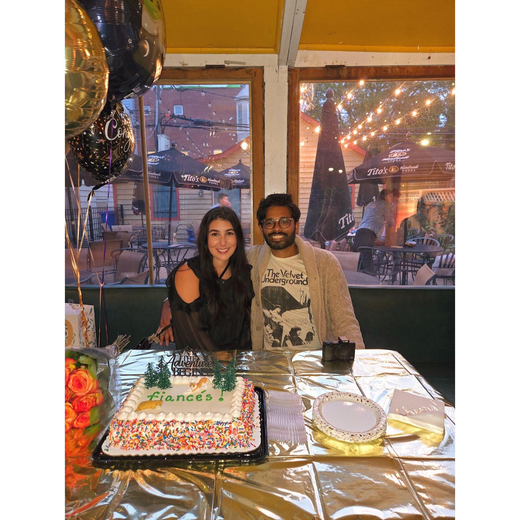 Our friends threw us an amazing engagement party! We are so lucky to have such amazing people in our lives :)