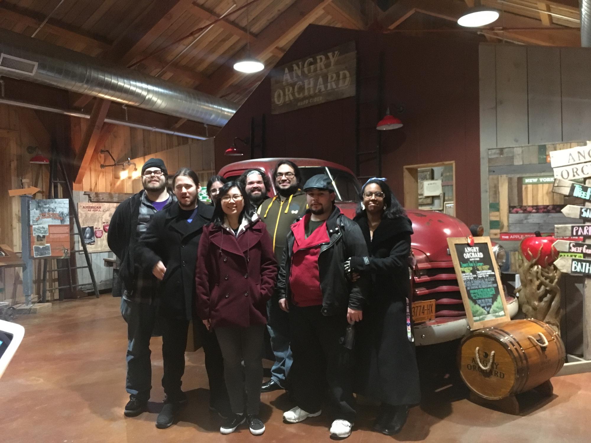Angry Orchard with lots of friends