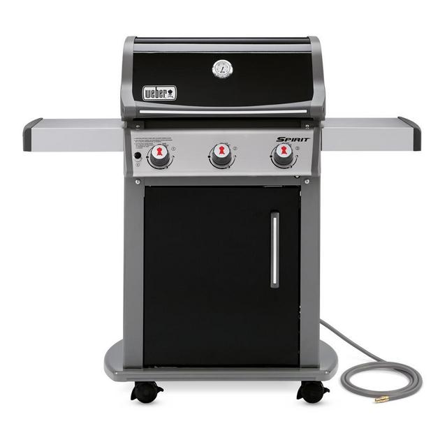 Spirit E-310 3-Burner Natural Gas Grill in Black with Built-In Thermometer